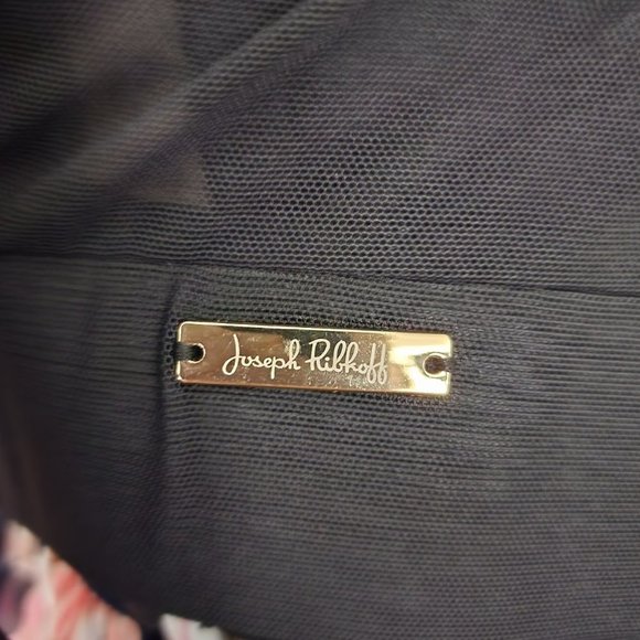 JOSEPH Ribkoff Pink & Black Stripped Maxi Dress Size M - Picture 15 of 16